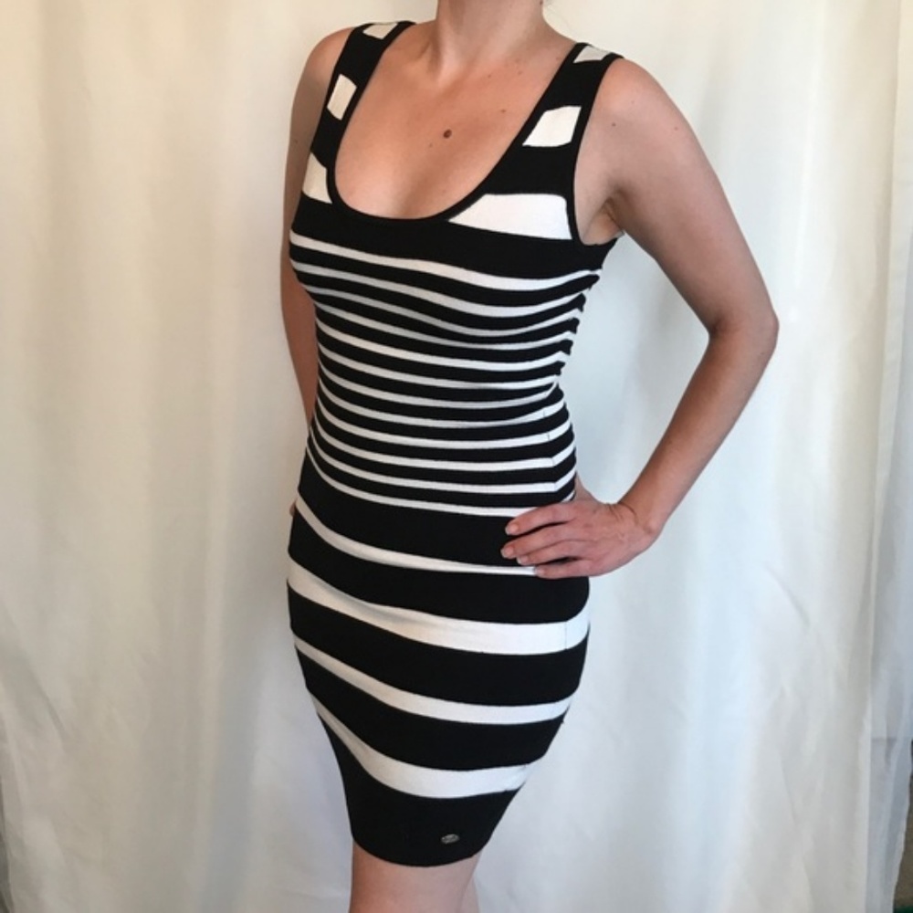 Guess Women’s Black & White striped dress A105